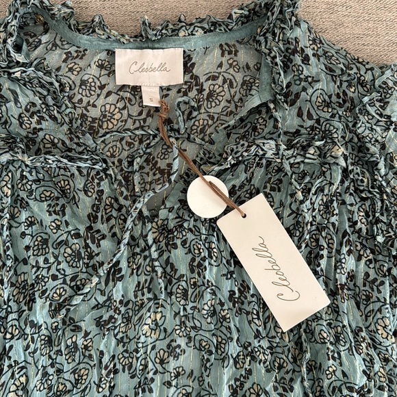 Colonels blouse with camisole. Size small NWT blue - Picture 2 of 6
